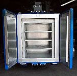 Keen K-VF10 Industrial Batch Oven with Front Doors Opened