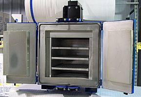 Keen K-VF4.6 Industrial Heat Treating Oven with doors open